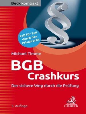 cover image of BGB Crashkurs